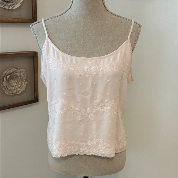 Apart Impressions Tops - Y2K Vintage Blush Pink Beaded Sleeveless Top size 14